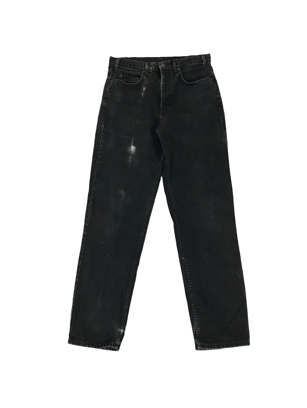 VINTAGE GAP JEANS MENS 32x33 BLACK DENIM EASY FIT RELAXED STRAIGHT LEG USA MADE